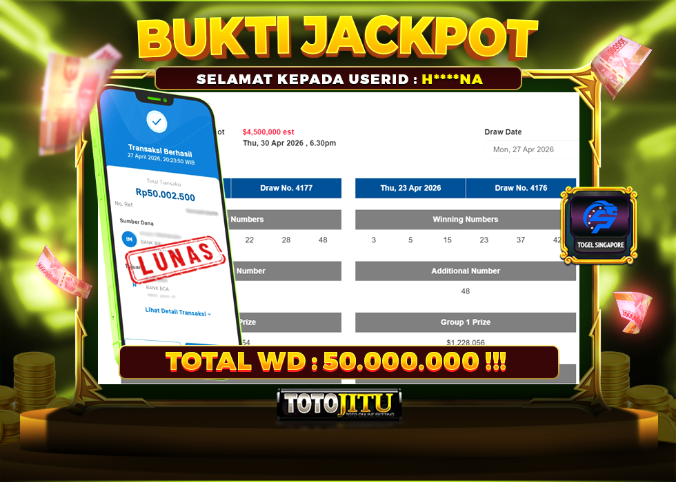 SINGAPURA MODE HOKI! MENANG TANPA HENTI!SALDO AUTO NAIK LEVEL! 🔥